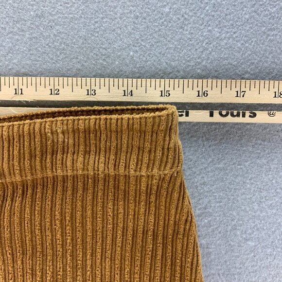 Chelsea Violet Skirt Womens Large Brown Corduroy Button Front Short Cotton - Picture 5 of 11
